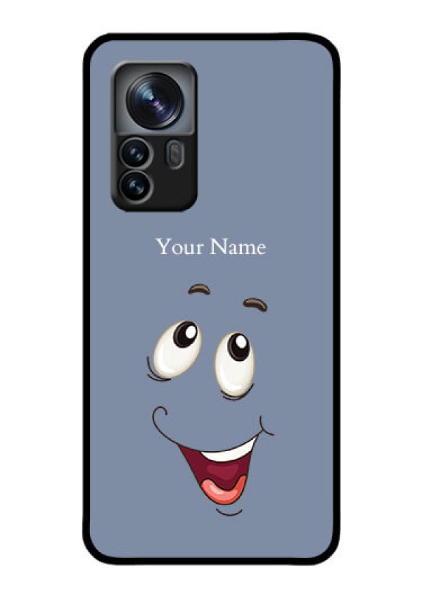 Xiaomi 12 Pro 5G Photo Printing on Glass Case - Laughing Cartoon Face Design