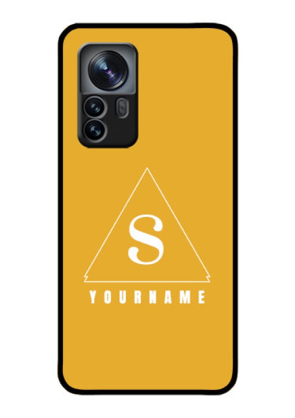 Xiaomi 12 Pro 5G Personalized Glass Phone Case - simple triangle Design