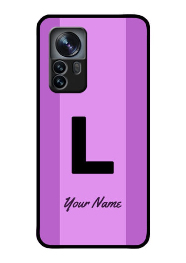 Xiaomi 12 Pro 5G Custom Glass Phone Case - Tricolor custom text Design