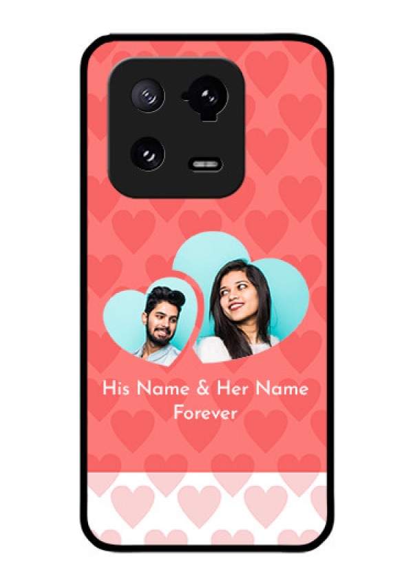 Xiaomi 13 Pro 5G Personalized Glass Phone Case - Couple Pic Upload Design