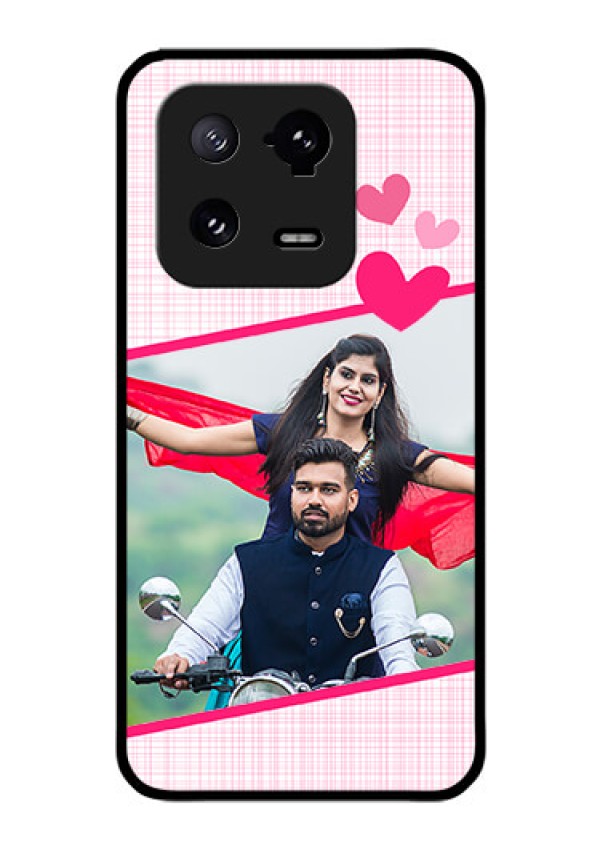 Xiaomi 13 Pro 5G Custom Glass Phone Case - Love Shape Heart Design