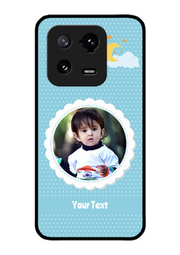 Xiaomi 13 Pro 5G Personalised Glass Phone Case - Violet Pattern Design