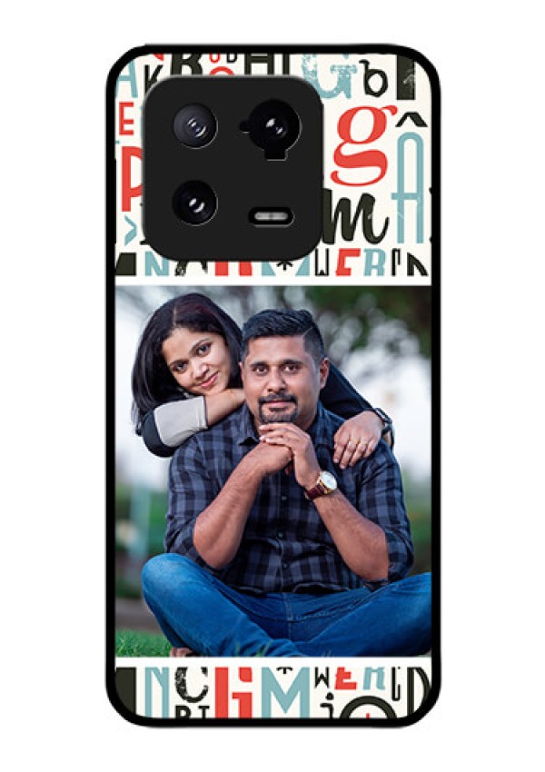 Xiaomi 13 Pro 5G Personalized Glass Phone Case - Alphabet Design