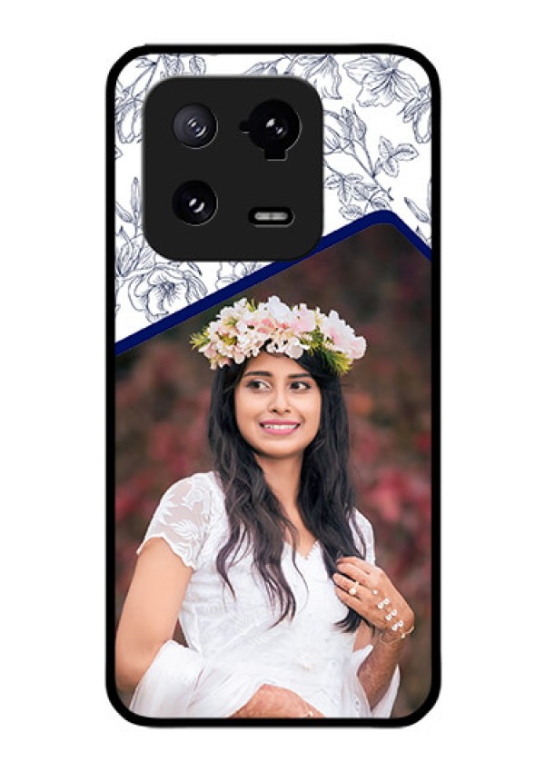 Xiaomi 13 Pro 5G Personalized Glass Phone Case - Premium Floral Design