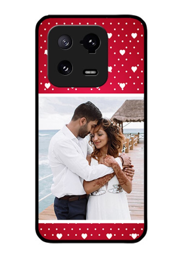 Xiaomi 13 Pro 5G Photo Printing on Glass Case - Hearts Mobile Case Design