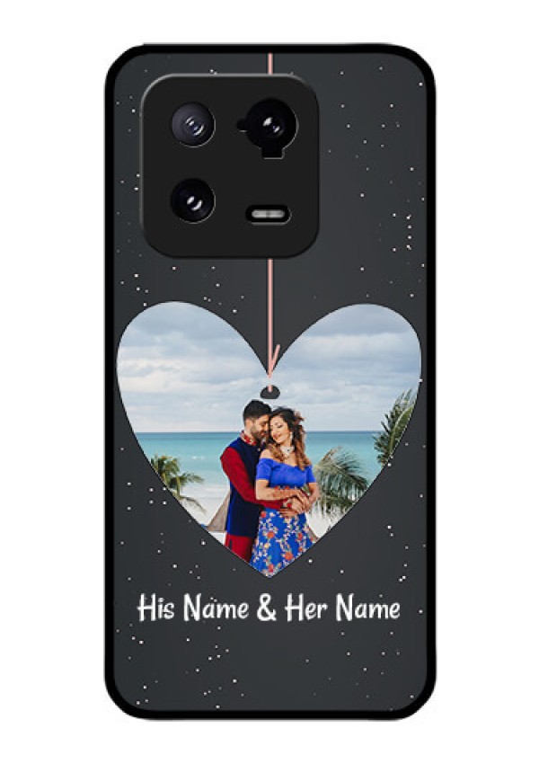 Xiaomi 13 Pro 5G Custom Glass Phone Case - Hanging Heart Design