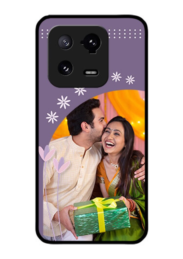Xiaomi 13 Pro 5G Custom Glass Mobile Case - Lavender flowers design
