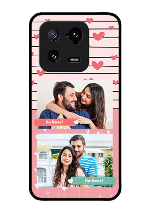 Xiaomi 13 Pro 5G Custom Glass Mobile Case - Photo with Heart Design