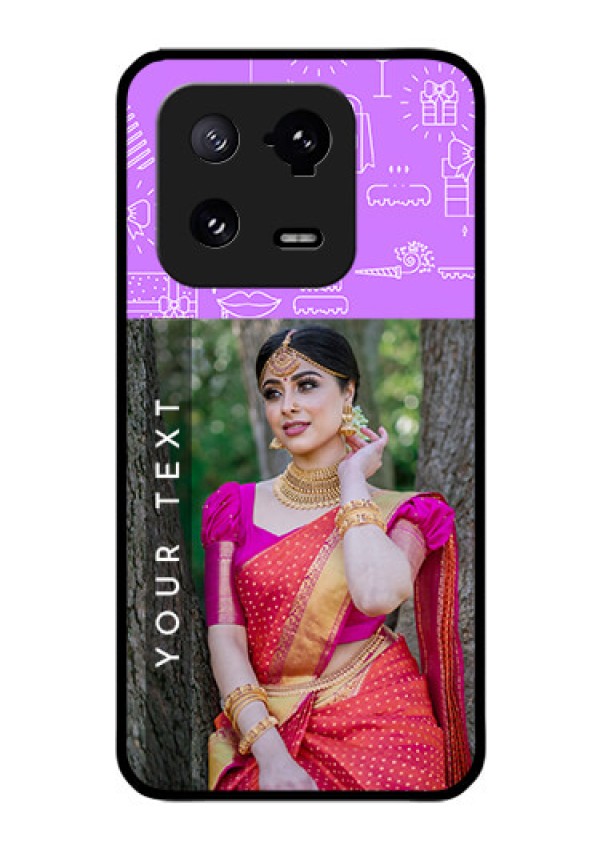 Xiaomi 13 Pro 5G Custom Glass Mobile Case - Birthday Icons Design
