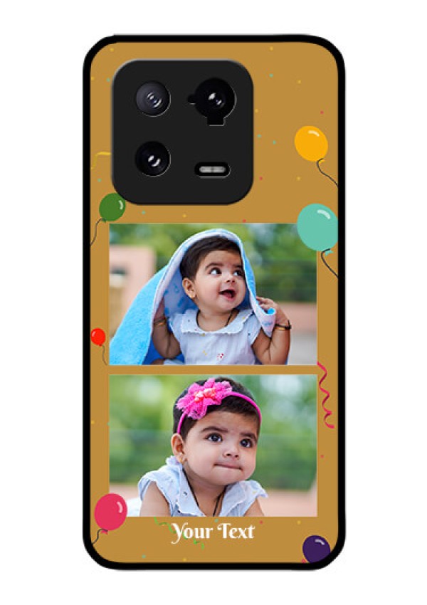 Xiaomi 13 Pro 5G Personalized Glass Phone Case - Image Holder with Birthday Celebrations Design