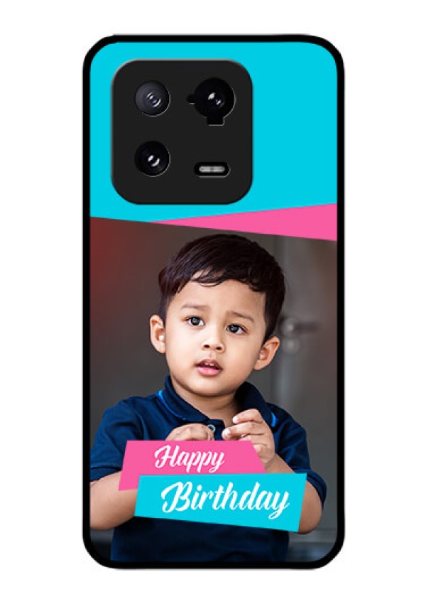 Xiaomi 13 Pro 5G Personalized Glass Phone Case - Image Holder with 2 Color Design