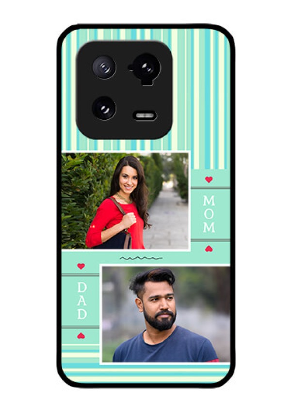 Xiaomi 13 Pro 5G Custom Glass Phone Case - Mom & Dad Pic Design