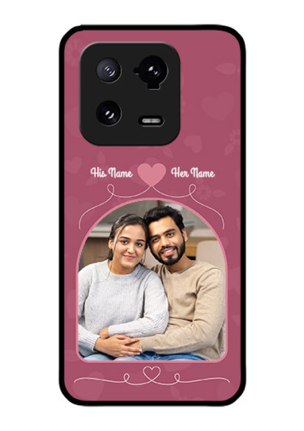 Xiaomi 13 Pro 5G Photo Printing on Glass Case - Love Floral Design