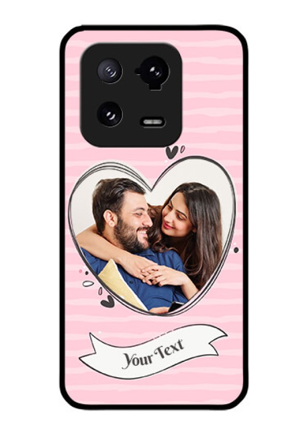 Xiaomi 13 Pro 5G Custom Glass Phone Case - Vintage Heart Design