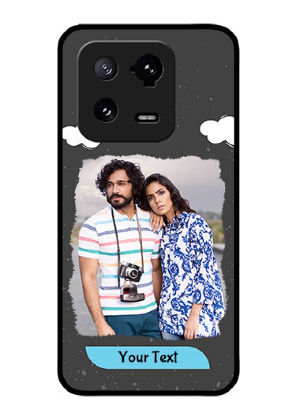 Xiaomi 13 Pro 5G Custom Glass Phone Case - Splashes with love doodles Design