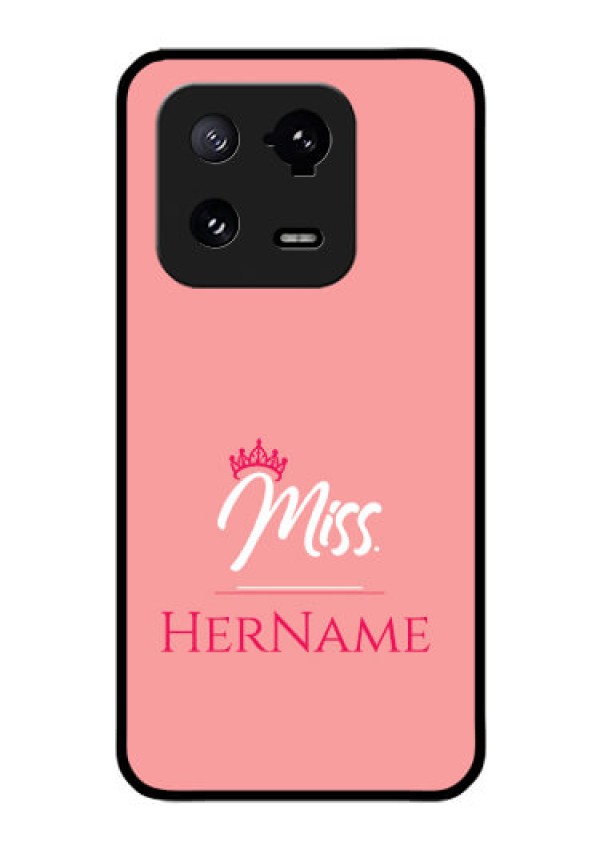 Xiaomi 13 Pro 5G Custom Glass Phone Case Mrs with Name