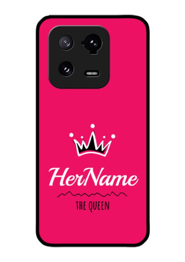 Xiaomi 13 Pro 5G Glass Phone Case Queen with Name