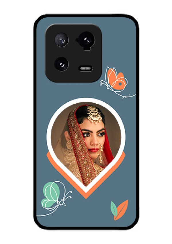 Xiaomi 13 Pro 5G Custom Glass Mobile Case - Droplet Butterflies Design