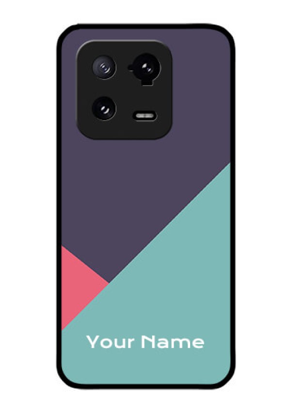 Xiaomi 13 Pro 5G Custom Glass Mobile Case - Tri Color abstract Design