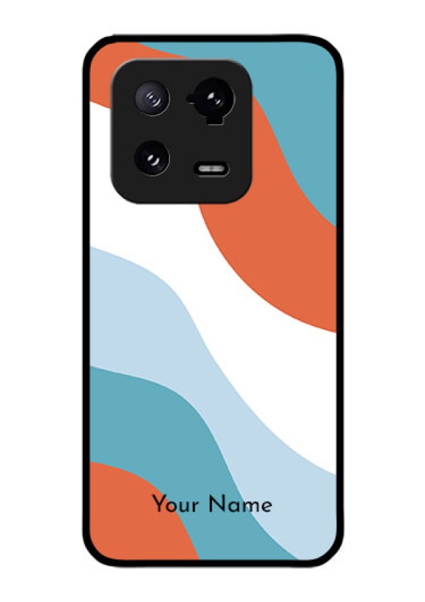 Xiaomi 13 Pro 5G Custom Glass Mobile Case - coloured Waves Design