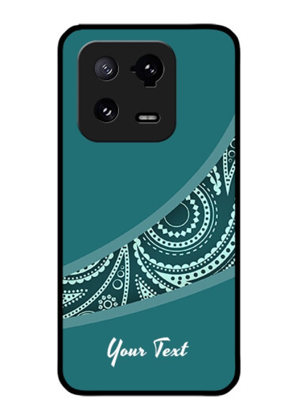 Xiaomi 13 Pro 5G Photo Printing on Glass Case - semi visible floral Design