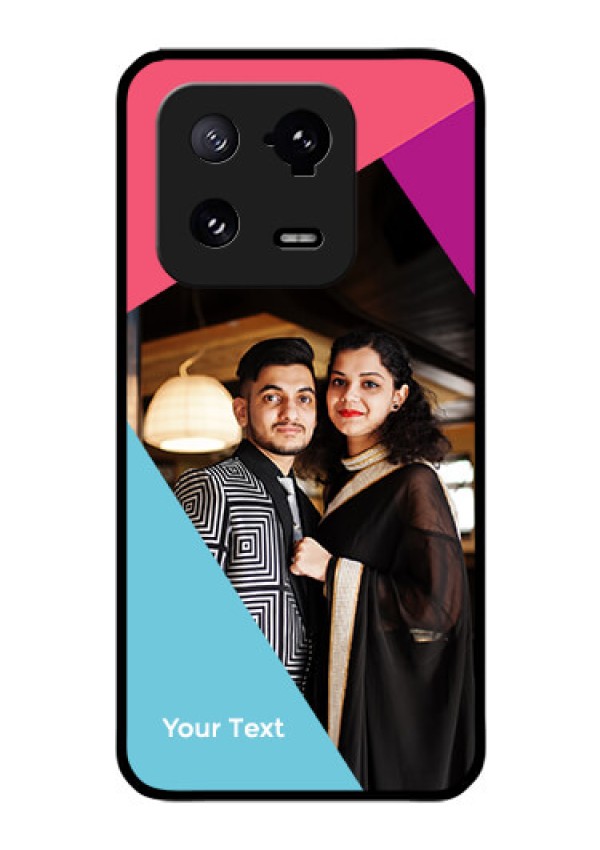 Xiaomi 13 Pro 5G Custom Glass Mobile Case - Stacked Triple colour Design