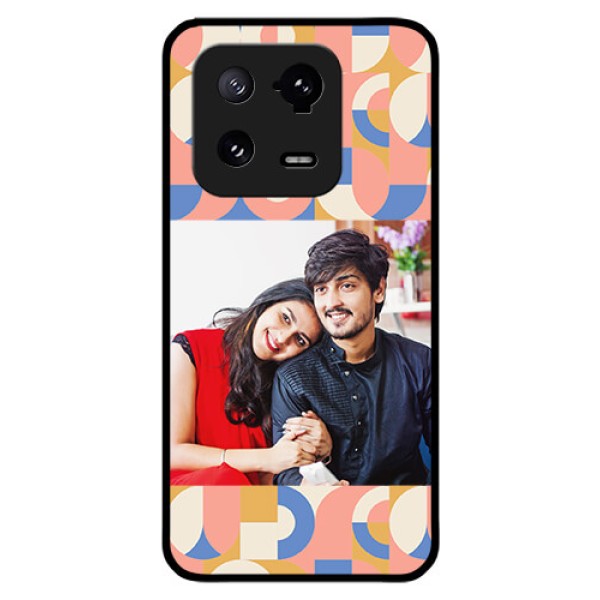 Xiaomi 13 Pro 5G Photo Printing on Glass Case - Semi-circle Maze Pattern Design