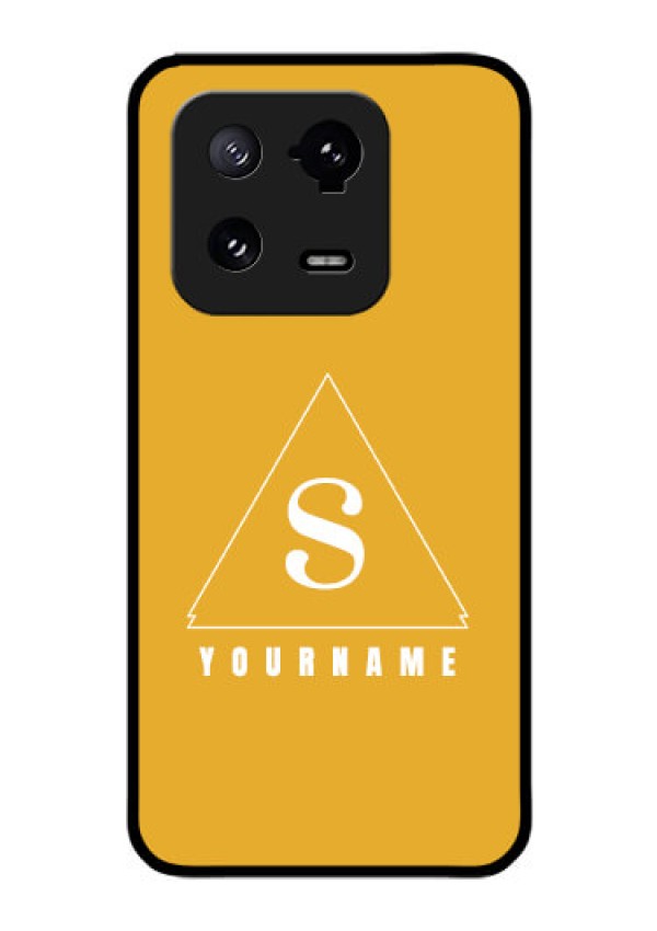 Xiaomi 13 Pro 5G Personalized Glass Phone Case - simple triangle Design