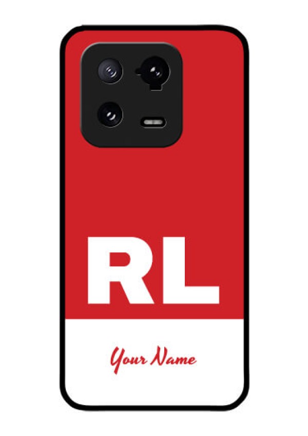 Xiaomi 13 Pro 5G Personalized Glass Phone Case - dual tone custom text Design