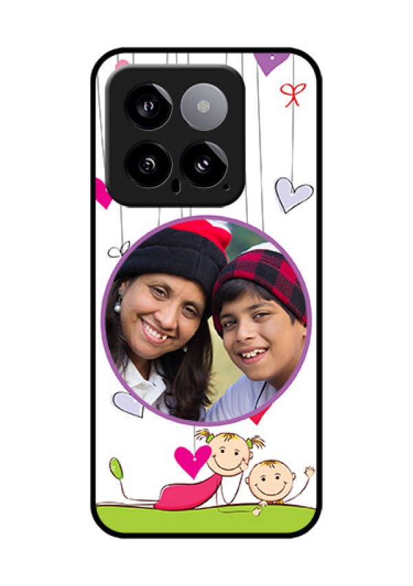 Xiaomi 14 5G Custom Glass Phone Case - Cute Kids Phone Case Design