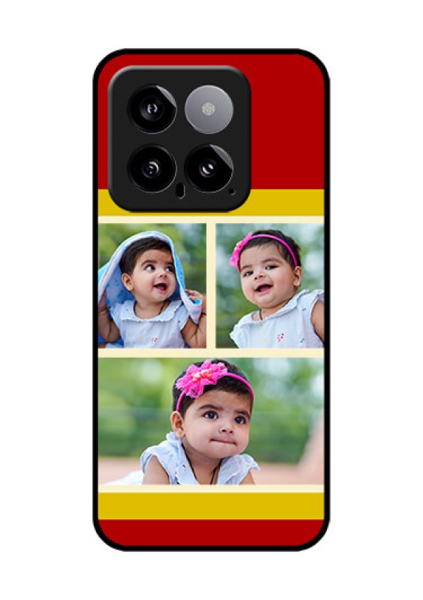 Xiaomi 14 5G Custom Glass Phone Case - Multiple Pic Upload Design
