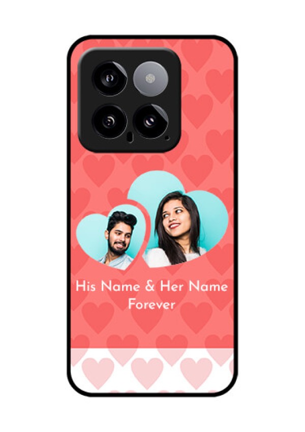 Xiaomi 14 5G Custom Glass Phone Case - Couple Pic Upload Design
