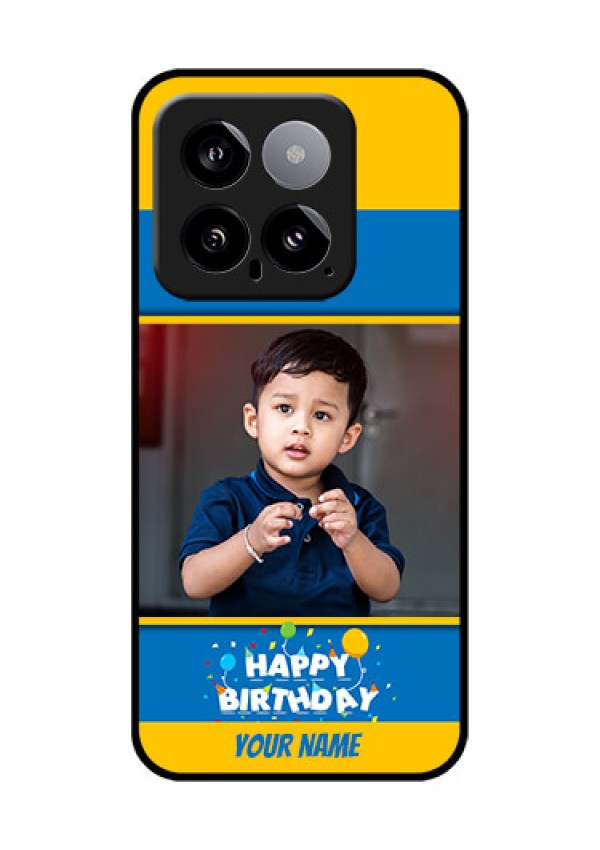 Xiaomi 14 5G Custom Glass Phone Case - Birthday Wishes Design