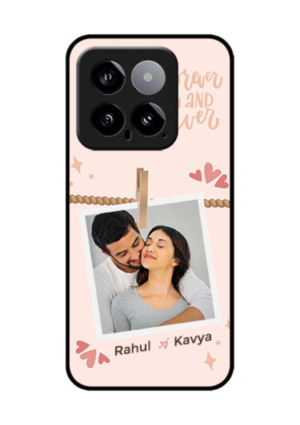 Xiaomi 14 5G Custom Glass Phone Case - Forever And Ever Love Design