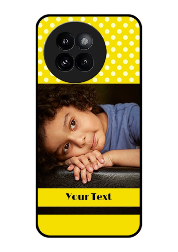 Xiaomi 14 Civi Custom Glass Phone Case - Bright Yellow Case Design