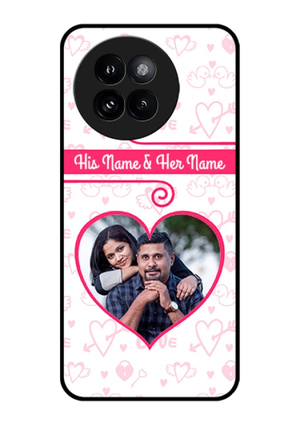 Xiaomi 14 Civi Custom Glass Phone Case - Heart Shape Love Design