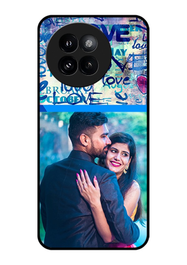 Xiaomi 14 Civi Custom Glass Phone Case - Colorful Love Design