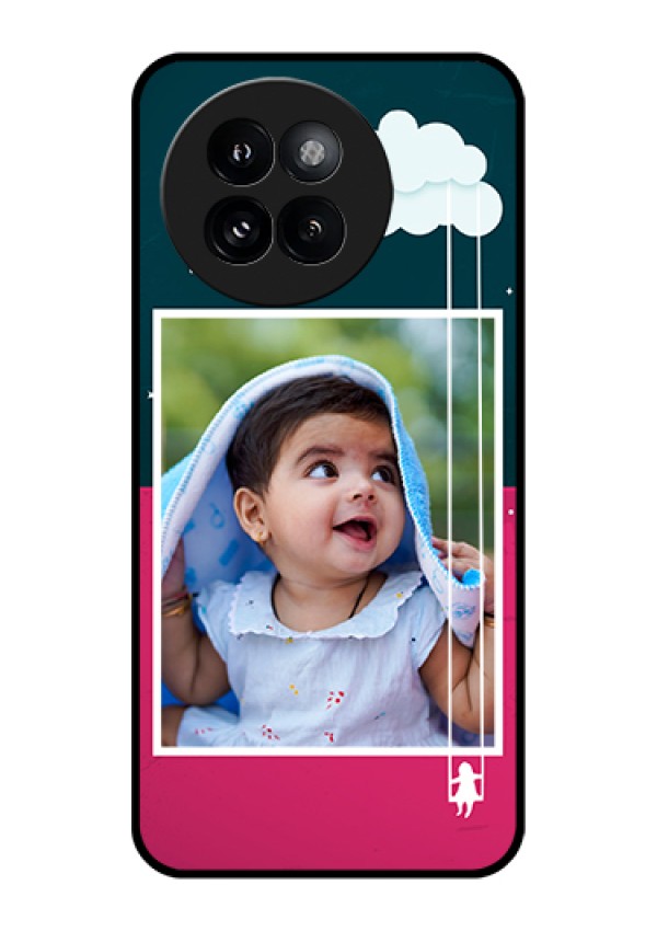 Xiaomi 14 Civi Custom Glass Phone Case - Cute Girl With Cloud Design