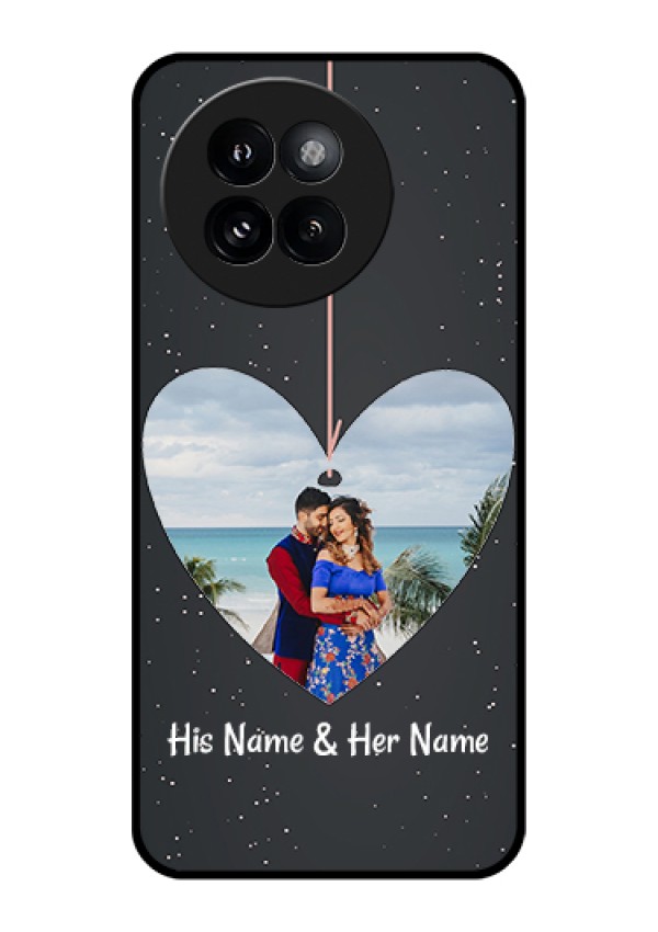 Xiaomi 14 Civi Custom Glass Phone Case - Hanging Heart Design