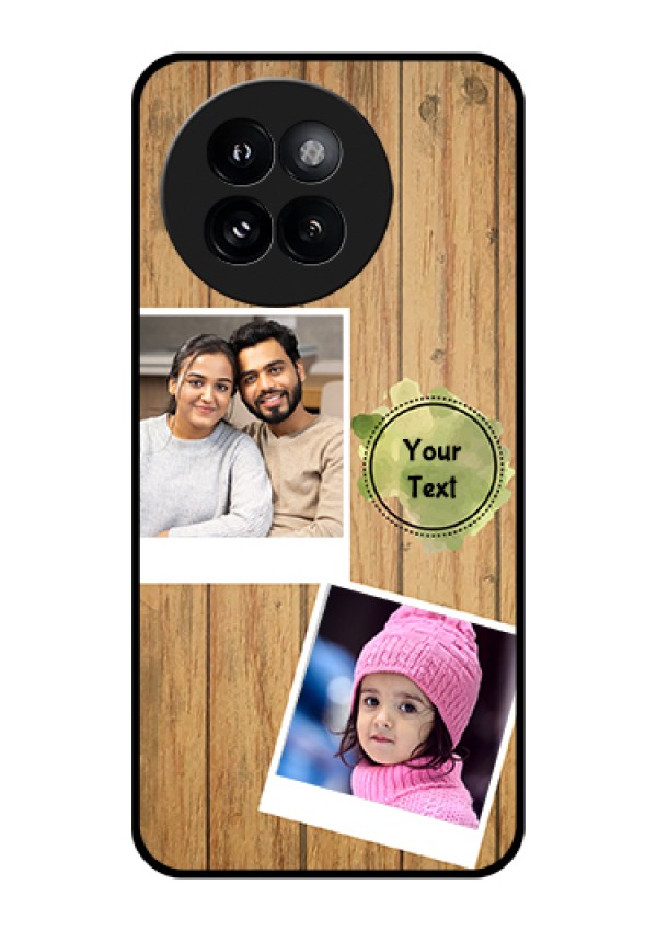 Xiaomi 14 Civi Custom Glass Phone Case - Wooden Texture Design