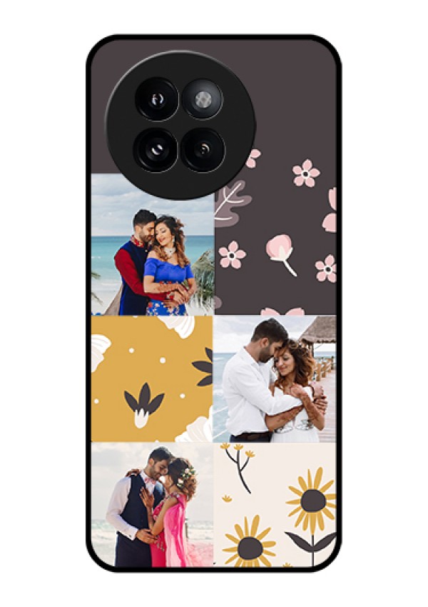 Xiaomi 14 Civi Custom Glass Phone Case - 3 Images With Floral Design