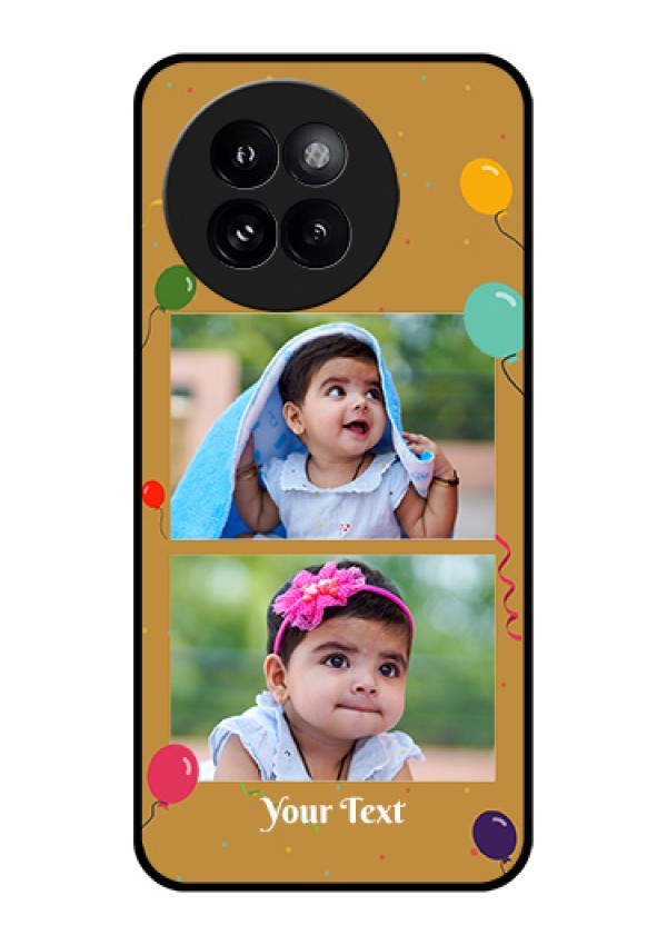 Xiaomi 14 Civi Custom Glass Phone Case - Image Holder With Birthday Celebrations Design