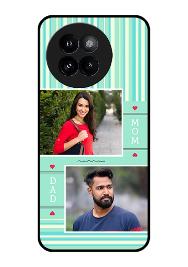 Xiaomi 14 Civi Custom Glass Phone Case - Mom & Dad Pic Design