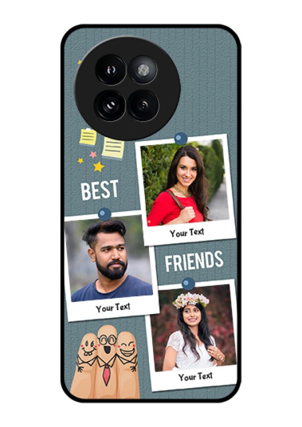 Xiaomi 14 Civi Custom Glass Phone Case - Sticky Frames And Friendship Design