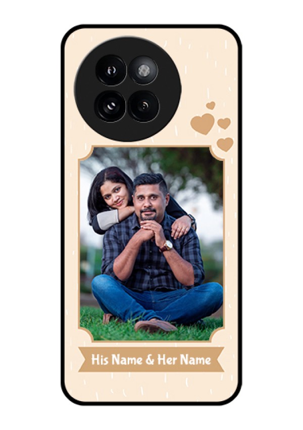 Xiaomi 14 Civi Custom Glass Phone Case - With Confetti Love Design