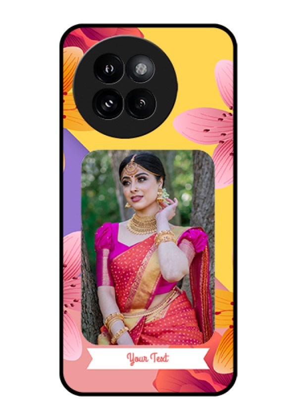 Xiaomi 14 Civi Custom Glass Phone Case - 3 Image With Vintage Floral Design