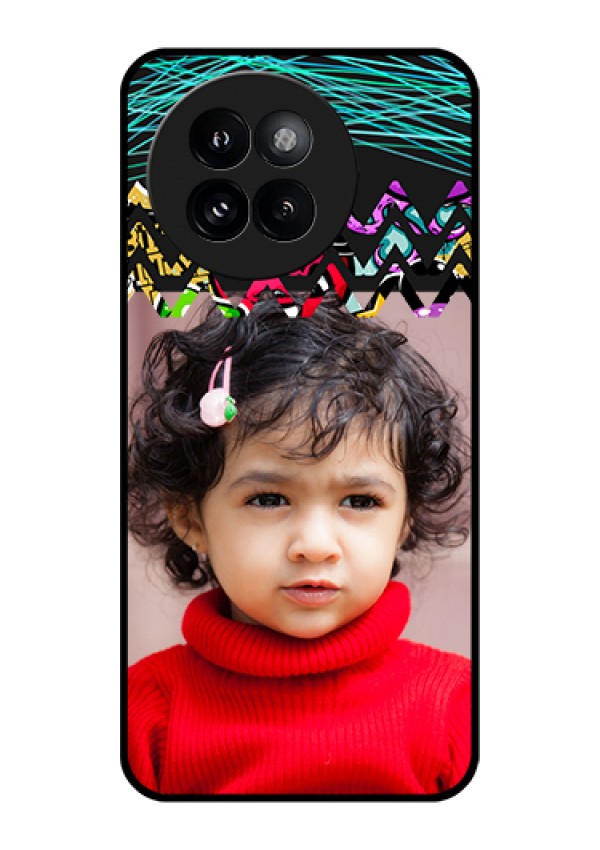 Xiaomi 14 Civi Custom Glass Phone Case - Neon Abstract Design