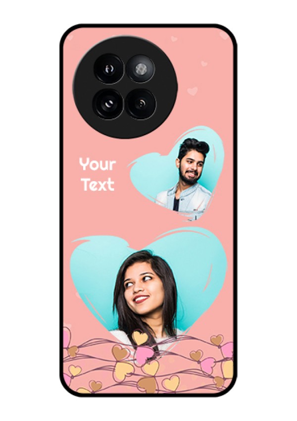 Xiaomi 14 Civi Custom Glass Phone Case - Love Doodle Design