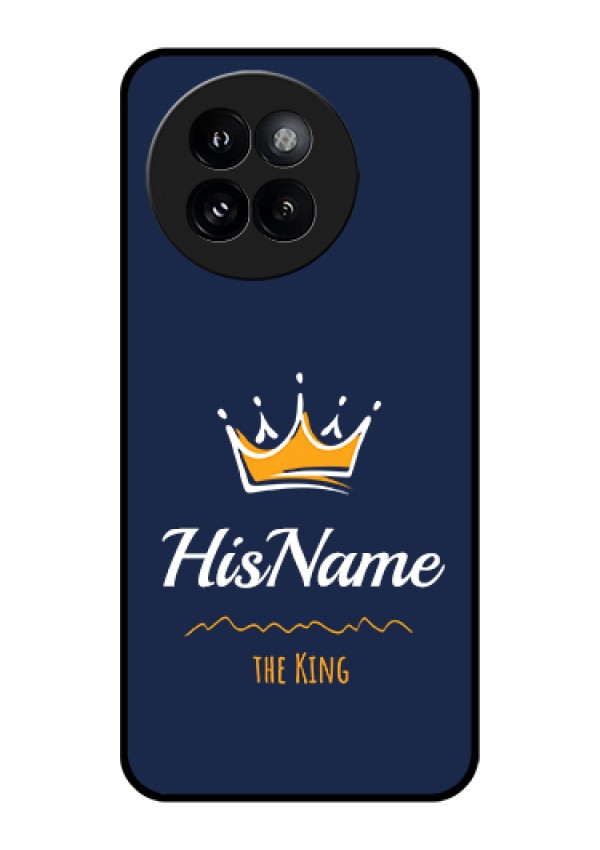 Xiaomi 14 Civi Custom Glass Phone Case - King With Name Design