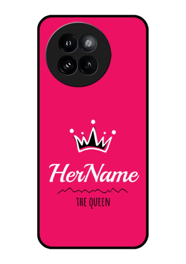 Xiaomi 14 Civi Custom Glass Phone Case - Queen With Name Design